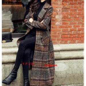 チェスターコート チェック柄 レディース 千鳥格子 ロングコート