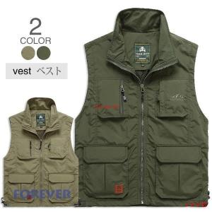 ベスト メンズ コットンベスト ミリタリー 軍服 多機能メッシュベスト 夏春 お兄系 登山｜ichigoren