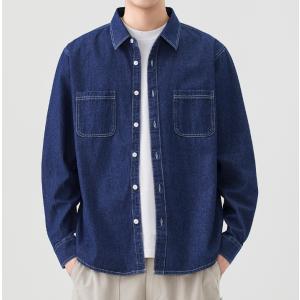 爆買デニムシャツ メンズ シャツジャケット 長袖シャツ 春 夏 秋 冬