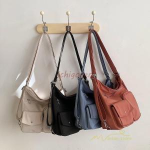 爆買ショルダーバッグ レディースバッグ 2way 斜めがけ 肩掛けバッグ 通勤 通学 買い物 エコバッグ ファスナー シンプル ポケット多い おしゃれ 旅行 大学生