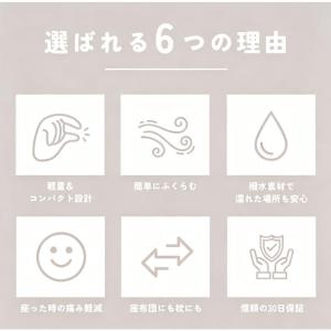 エア 折りたたみマット 座布団 一人用 折りた...の詳細画像3