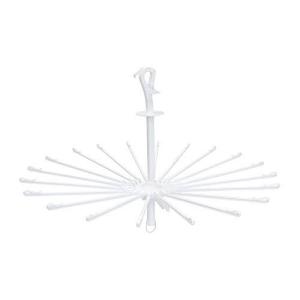 東和産業 洗濯 物干し ハンガー ホワイト 約φ78×49.5cm ELBパラソルハンガーキャッチ式