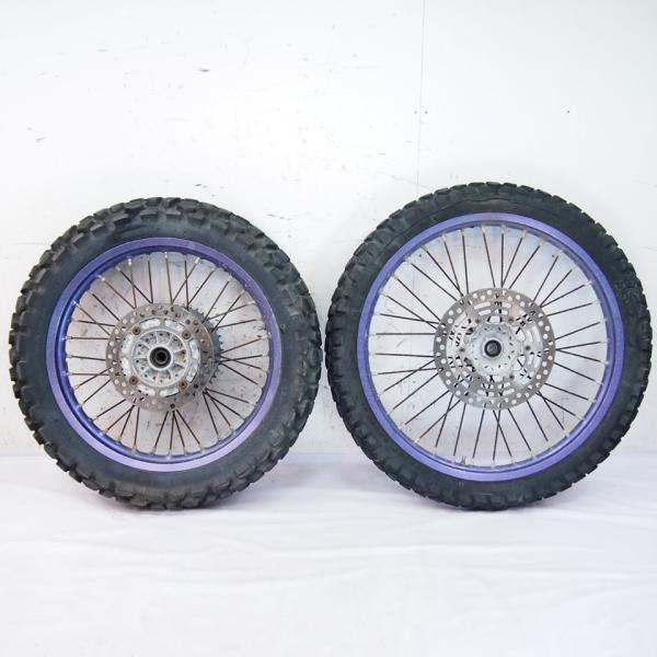 ジェベル250XC SJ45A-106xxx 96年外し純正フロントホイール リアホイール前後ディス...
