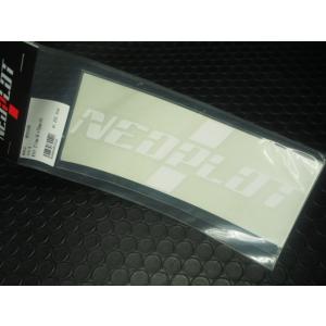 NEOPLOTステッカーM2枚セット ネオプロト デカール ホワイト 211mm W ×76mm H...