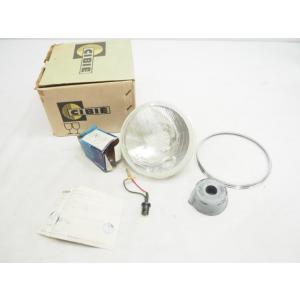 シビエ製 ヘッドライト 社外 中古 バイク 部品 CIBIE リム付き W反射