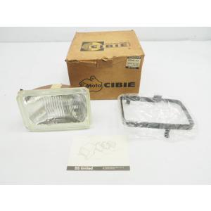シビエ製 ヘッドライト 社外 中古 バイク 部品 CIBIE リム付き W反射