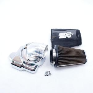 ハーレー エアクリーナー Thunderbike オーバル・エアクリーナーキット クローム |ハーレー