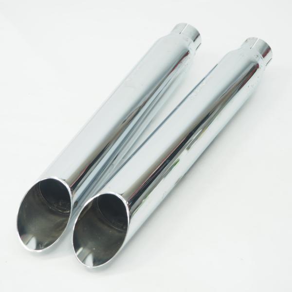 ハーレー ソフテイル 07-17年 パイソン スラッシュカット スリップオンマフラー サイレンサー ...