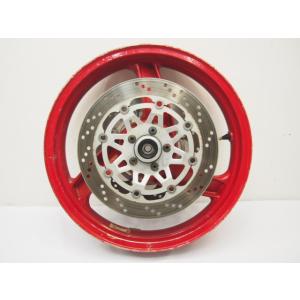 6☆NINJA400.NINJA250用フロントホイール0105 純正.めくれ無.'18年