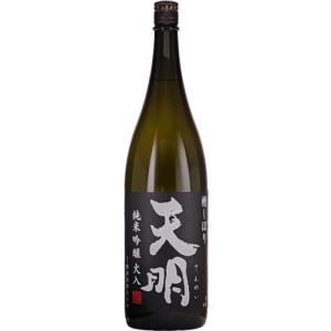天明 純米吟醸 火入 黒ラベル 1800ml 曙酒造 福島 日本酒　ギフト プレゼント(4990877052317)