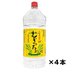 中野BC 焼酎甲類 富士白 25度 4L ペットボトル 4000ml×4本 和歌山 1