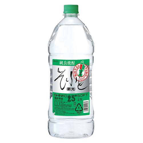 焼酎 甲類 大容量 オエノン そふと新光 25度 2700ml ペット 6個まで1個口配送可能　ギフ...