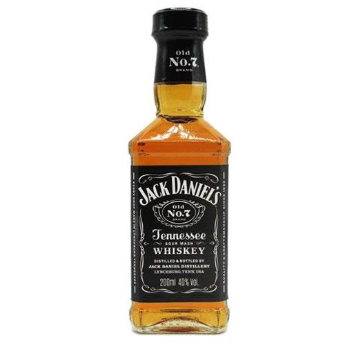 ジャック ダニエル ブラック 200ml 40度 Old No.7 バーボン テネシー ウイスキー ...