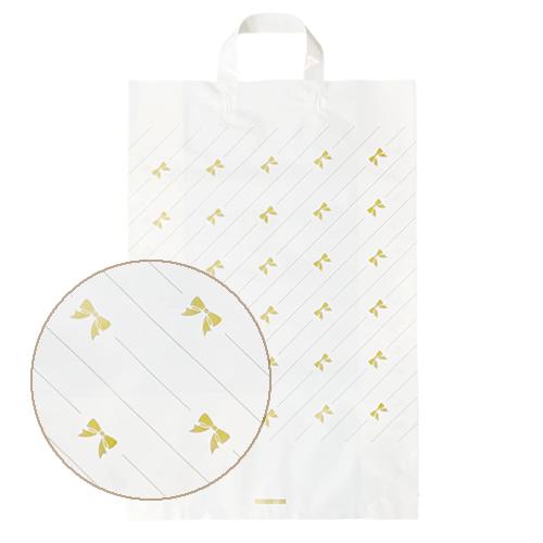 手提げポリ袋 リボンストライプ 国産ビールセット 各種チューハイセット 袋 １枚【袋単品でのご注文は...