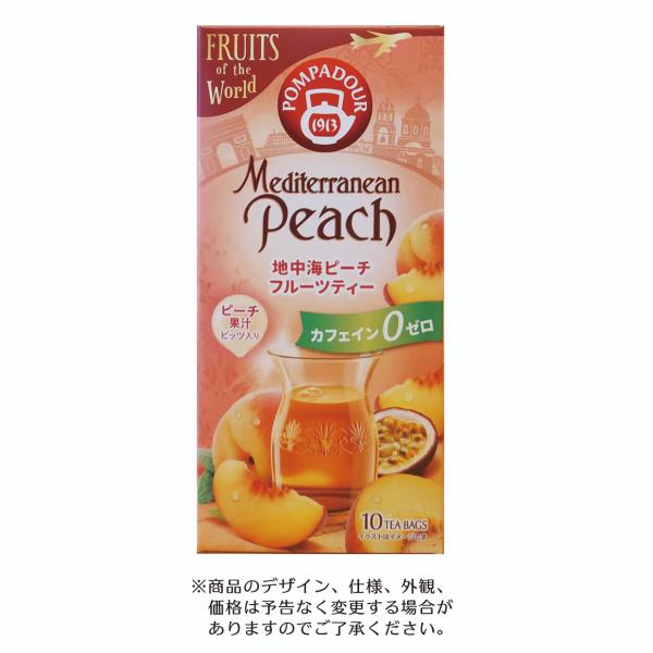 ポンパドール POMPADOUR ティーカネ TEEKANNE 地中海ピーチ ハーブティー 3.5g...