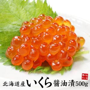 イクラ いくら 北海道産 鮭いくら醤油漬け500g 刺身 海鮮丼 食べ物 om22《ref-sr4》[[鮭イクラ500g]｜ichijyo