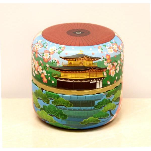 茶筒 茶缶「なつめ缶 京こよみ80g用缶」 お茶(茶葉)は入っておりません
