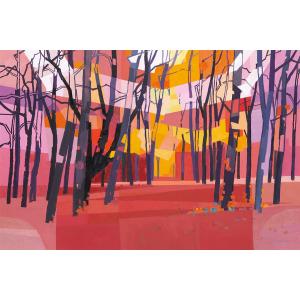 西房浩二、【雨上がり　Vetheuil】、希少な額装用画集画、新品高級額 額装付 西田俊英、木精、超希少額装用画版、新品額装付の通販 by