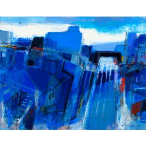 森 清治郎 「PONT MARIE(マリー橋）」 油彩 10号 絵画 : アンティーク