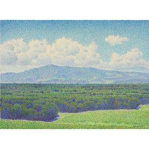 木下博寧 「白樺高原の冬」 油彩F30号 額付き : 一枚の繪Yahoo!店