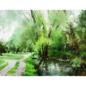 送料無料 ◇ 絵画 工芸品 七宝画 吉田武 横396×縦450mm 飛翔 舞鶴