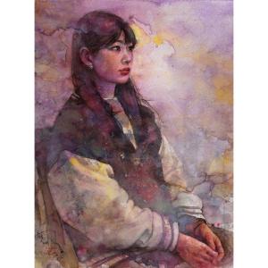 小森藤月 「鶴亀」 掛け軸 鶴亀◇小森藤月（真作・新品）