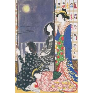 中谷時男 「新緑のブナ林・白神山地」 油彩F6号 額付き : 一枚の繪