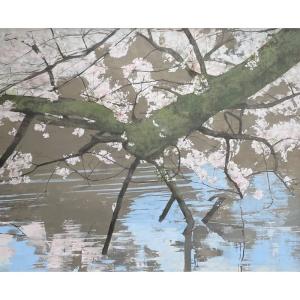 寺久保文宣 「バラのシンフォニア（黄昏）」 油彩6号 額付き : 一枚の