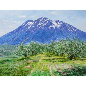 葛西俊逸 「りんごの花咲く頃」 油彩6号 額付きの商品画像