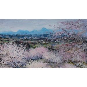 酒井昭輝 「静寂の朝（夏景）」 油彩8号 額付き : 一枚の繪Yahoo!店