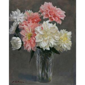 杉本雅士 「春の庭」 油彩F10号 額付き : 一枚の繪Yahoo!店 - 通販