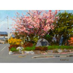 才村 啓 「安曇野五月」 油彩S4号 : 一枚の繪Yahoo!店 - 通販