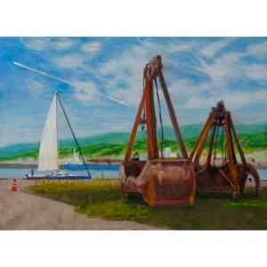 間瀬静江　画題「 赫 」 間瀬静江 「花童子」 日本画S5号 額付き : 一枚の繪Yahoo!店 - 通販