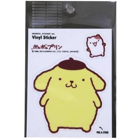 ビニール ステッカー シール １枚入り 使い捨て ポムポムプリン/タキシードサム/ポチャッコ/はぴだ...