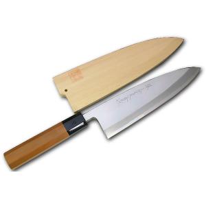 包丁 堺一文字光秀 白銀 霞研 柳刃包丁300mm サヤ付き【名入れ即日可能
