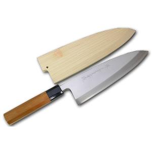 包丁 堺一文字光秀 白銀 霞研 柳刃包丁300mm サヤ付き【名入れ即日可能