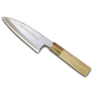 包丁 堺一文字光秀 青鋼 本霞 左出刃包丁210mm【送料無料・名入れ無料