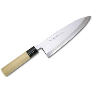 源昭忠 青ニ鋼 出刃包丁 180mm 福本作 水野鍛錬所 本鍛錬 水牛柄