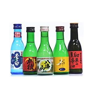 八海山入りインパクトラベルの日本酒5本ギフトセット 180mlサイズ『ジャケ買いセット』【税込・送料...