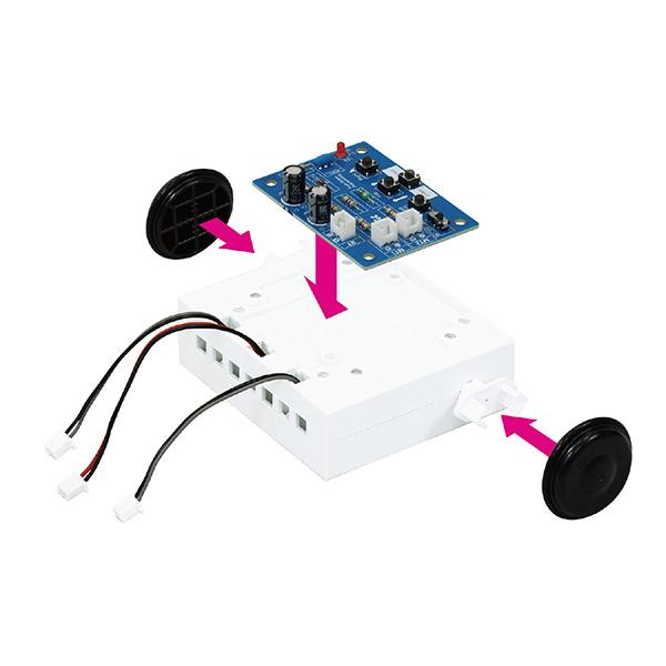 アーテック:簡単ボタン制御ロボ(基板組立済) 93999 ロボット プログラミング アンプラグド