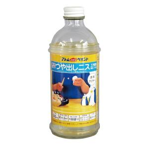 アトムハウスペイント:水溶性つや出しニス 300ML クリヤー 4971544125015 水彩絵の具 紙粘土 夏休み 工作 紙細工 ホビー｜ichinennet-plus