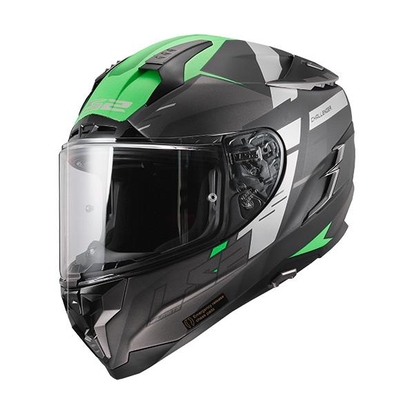 LS2 HELMETS:【国内正規品】CHALLENGER F MATT TITANIUM GLOW...