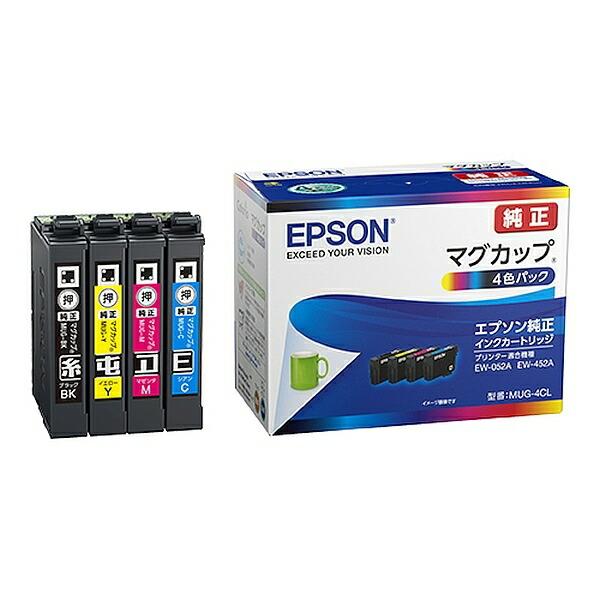EPSON(エプソン): マグカップ 4色インクパック MUG-4CL セイコーエプソン インクカー...