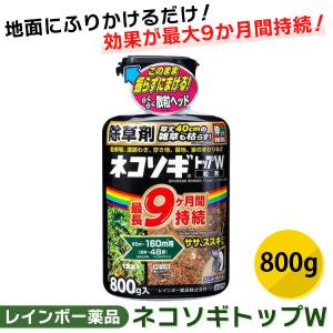 (あすつく) レインボー薬品:ネコソギトップW 800g 4903471101060 除草剤 粒剤 粒 長期持続 笹 ススキ レインボー薬品｜ichinennet-plus