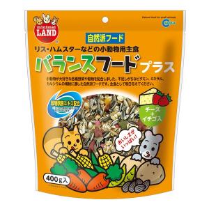 マルカン:バランスフードプラス 400g ML-03 小動物 フード うさぎ ウサギ ハムスター ミックス 主食 ML-03｜ichinennet-plus