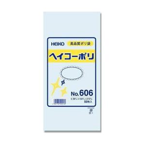 HEIKO(ヘイコー):【50枚】ポリ袋 透明 ヘイコーポリエチレン袋 0.06mm厚 NO.606 006619600 ビニール袋 ポリ袋 袋｜ichinennet-plus