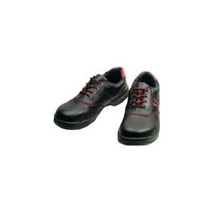 シモン:安全靴 短靴 SL11-R黒/赤 25.5cm SL11R-25.5 多機能軽量安全靴（消臭、抗菌防臭・内装仕様・高級牛革）