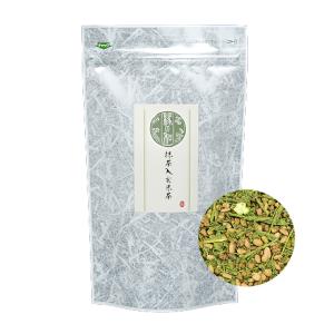 抹茶入り玄米茶 200g(100g×2) 茶葉 国産米 国産抹茶 伊勢番茶使用 チャック付袋詰 日本茶 茶葉 緑茶 お茶