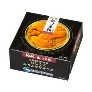 K&amp;K 缶つま極北海道利尻島産むしうにキタムラサキウニ 100g×1