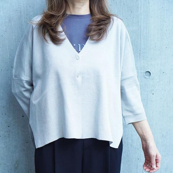 ATELIER SIX アトリエシックス カーディガン きれいめコーデ オフィスカジュアル シンプル...